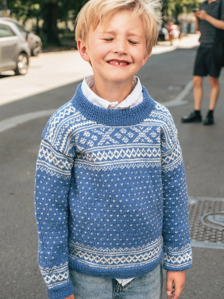 Setesdal Sweater Junior / Norwegian Icons Junior 2509 / No. 4 / Single Pattern by Sandnes Garn